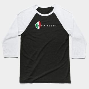 Minimalist Rugby Part 2 #008 - Italy Rugby Fan Baseball T-Shirt